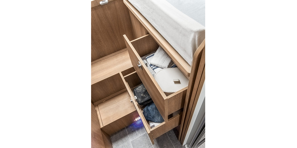 Wohnmobil Giottiline Teilintegriert Toscan 74 GC Innenansicht