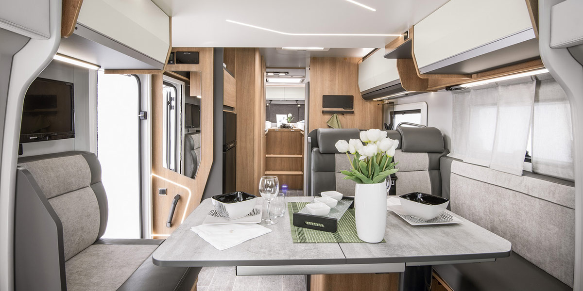 Wohnmobil Giottiline Teilintegriert Toscan 74 GC Innenansicht