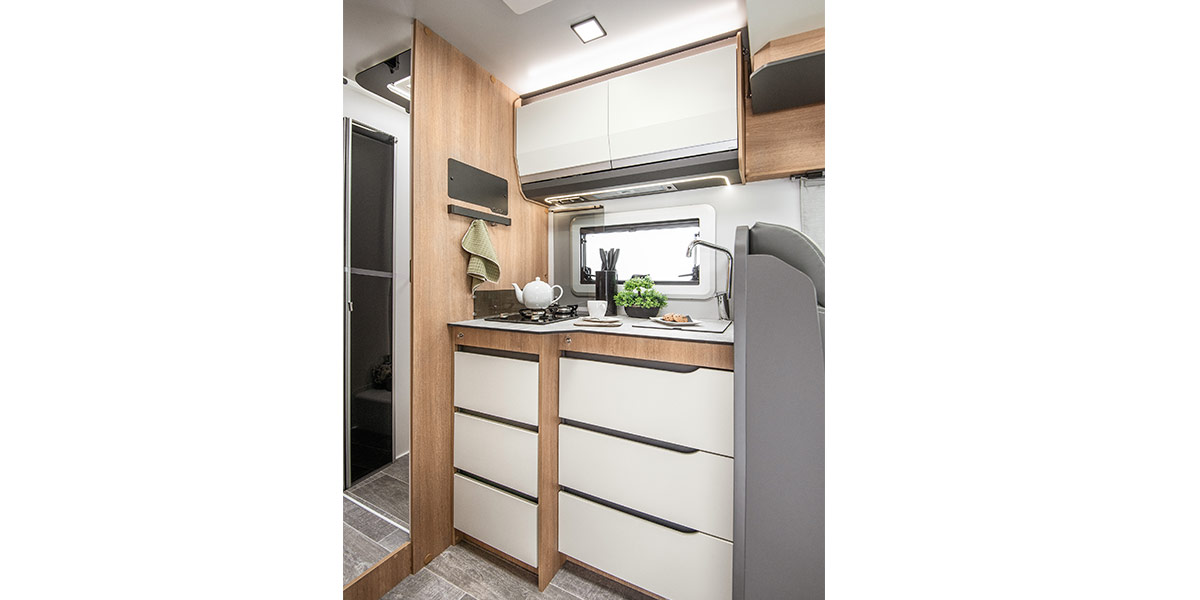 Wohnmobil Giottiline Teilintegriert Toscan 74 GC Innenansicht