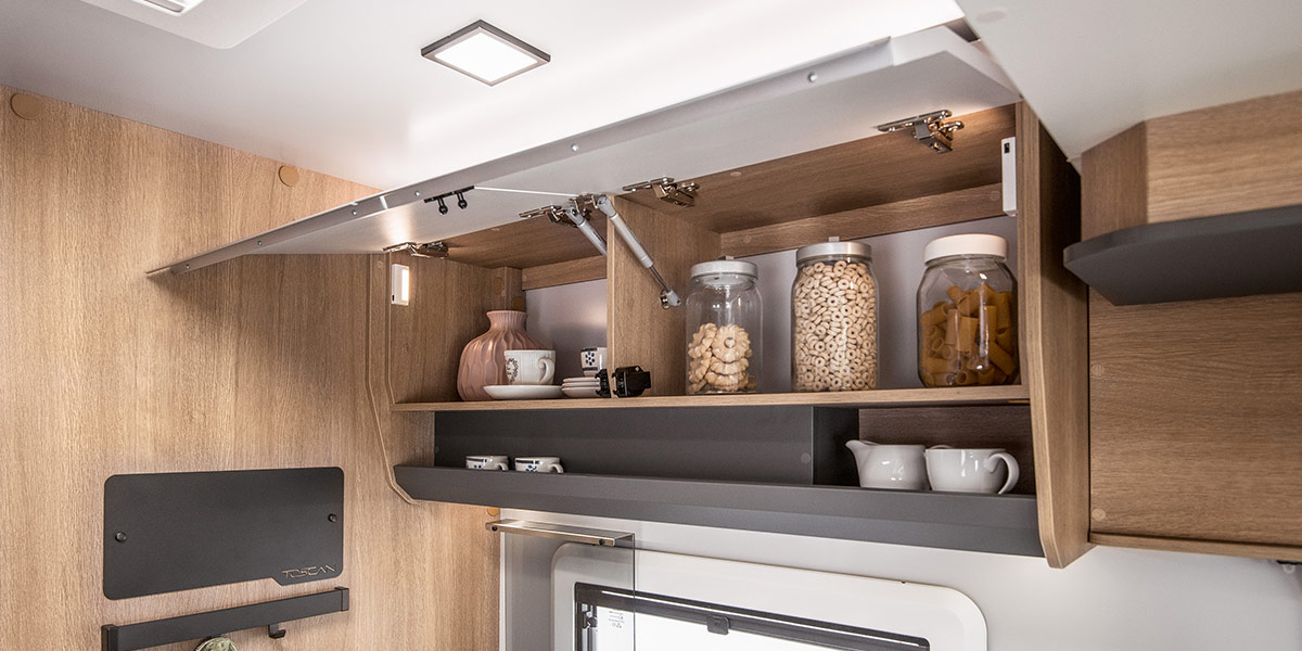 Wohnmobil Giottiline Teilintegriert Toscan 74 GC Innenansicht