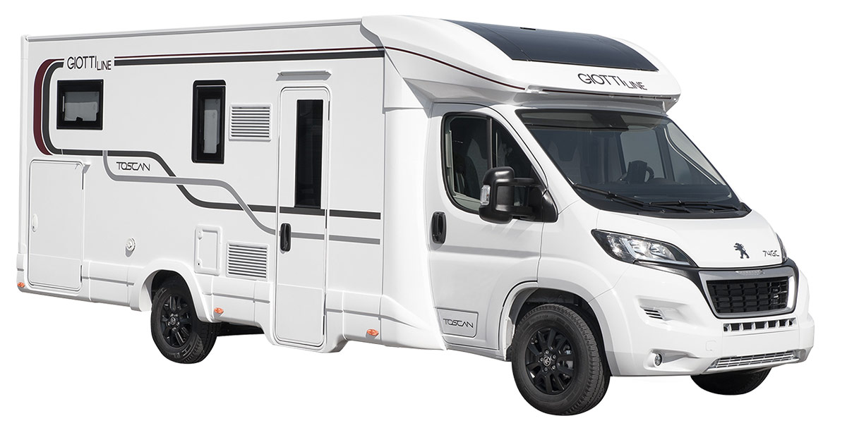 Wohnmobil Giottiline Teilintegriert Toscan 74 GC Aussenansicht