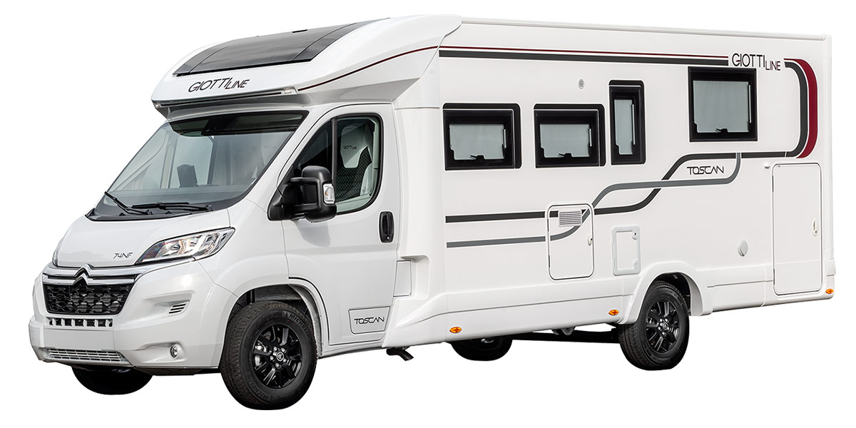 Wohnmobil Giottiline Teilintegriert Toscan 74 NF Aussenansicht