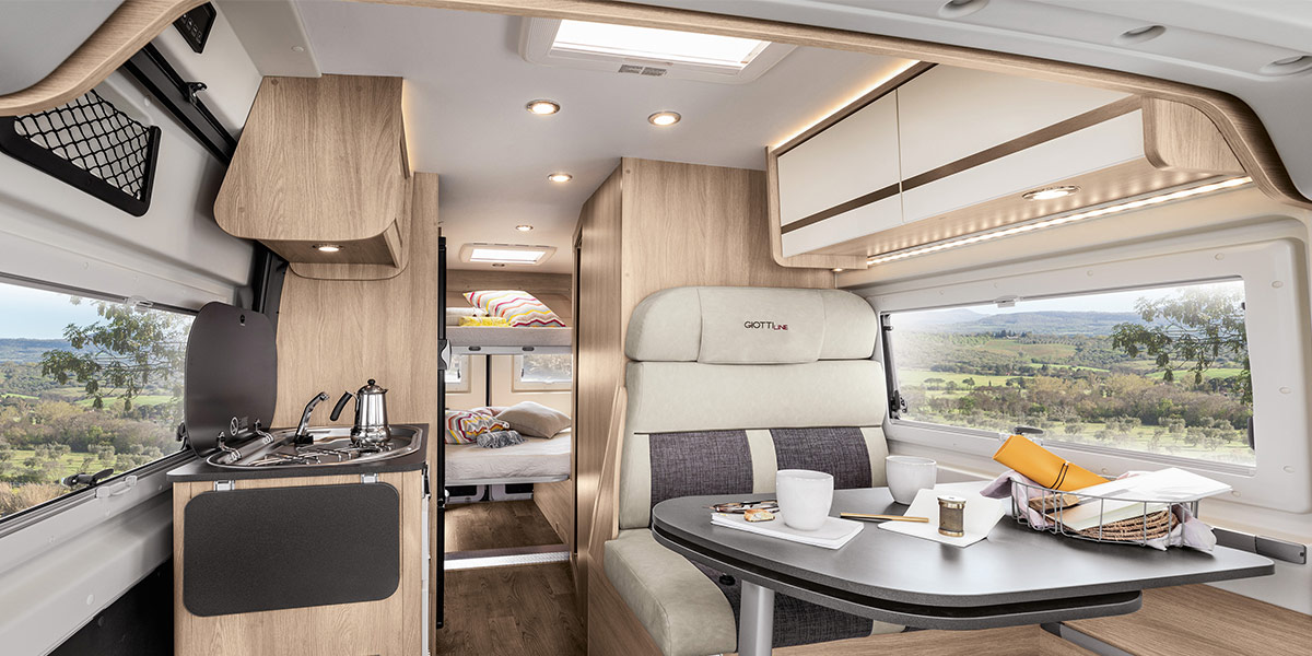 Wohnmobil Giottiline Van 60B Innenansicht